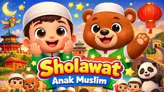 Sholawat Anak Muslim Ceria 🌙 | Lagu Islami Anak & Bibo Si Beruang | Ruzain Kids