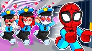 Spiderman Escapes CRAZY SPIDEY FAN GIRL Prison in Roblox!