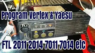Cara Program Yaesu Vertex Standard FTL 2011 2014 7011 7014 via CHIRP GRATIS bukan CE5
