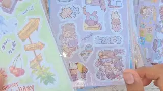 Kawaii sticker❤cute Asmr sticker🤩ASMR Decorating a Vintage Journal🥰Mixed Vintage and Modern Collage🥰