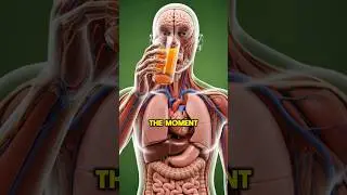 🍊 Orange Juice Inside Your Body #OrangeJuice #HealthyNutrition #ytshorts #youtubeshorts