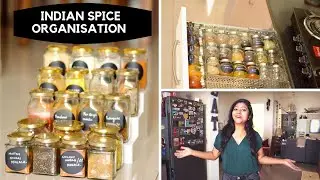 INDIAN SPICE ORGANIZATION 2019 | Extreme Kitchen De-clutter | Rented Apartment