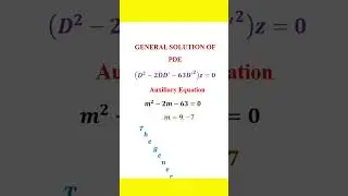General solution of PDE