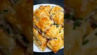 Bl&auml;tterteig H&auml;ppchen #bl&auml;tterteig  #snacks #einfacherezepte #schnellerezepte #partysnacks