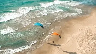 Paragliding over Israel