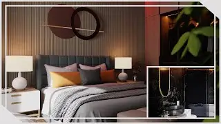 Bedroom 3D Design | Layout 5.4 x 5.7 m | Design No.16
