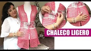 CÓMO TEJER ESTE CHALECO LIGERO - FÁCIL Y RÁPIDO - YO TEJO CON LAURA CEPEDA