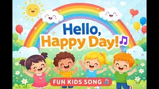 Hello, Happy Day! 🌈🎶 || Fun Kids Song || Sing Along & Dance || Preschool Song #KidsSong