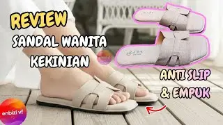 Review Kyara Sandal Flat Wanita Denim
