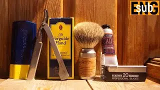 Шаветт Dovo Solingen, VERGULDE HAND shaving soap stick, L'Occitane CADE | Бритьё с HomeLike Shaving