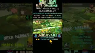 Hero stage 6-9 Elite|Lords Mobile Elite 6-9|full AUTO/manual👉2 TEAMS🏃🏃🦖🦖