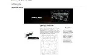 Le MSI Forge GK310 Red Switches (2026) : Clavier gaming ultra-silencieux et modifiable &agrave; volont&eacute; !