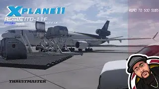 X-Plane 11 🔴Live🔴 | Rotate MD11 Maintenance Signoff ? | UPSVAC | SDF✈️IAH | Tobi EyeTracker 5