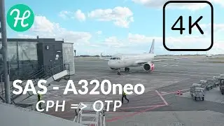 ✈️ Flight Review: SAS A320neo | CPH (Copenhagen) to OTP (Bucharest) | Economy | 4K