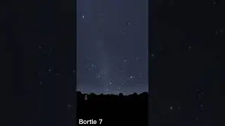 How the Milky Way looks in different Bortle sky&rsquo;s #shorts