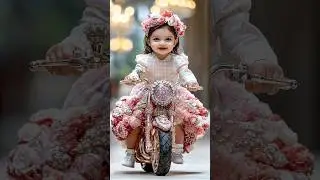 Cute Baby Moto Fashion Show #cute#fashion#baby#AI#fyp&nbsp;#viral#かわいい#kawaii#베이비패션쇼#YouTubeShorts #moto