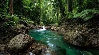 Natural Forest River Sleep Sounds with Gentle Continuous Flow