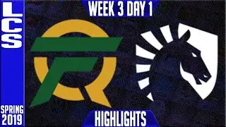 FLY vs TL Highlights | LCS Spring 2019 Week 3 Day 1 | FlyQuest vs Team Liquid