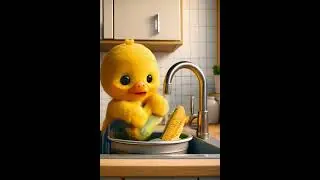 The Duck and the Corn Feast #cartoonduck #cartoon #duckduck#duck