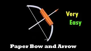 Easy paper BOW || How to make paper weapon BOW || Origami paper bow #paperart #howtomake