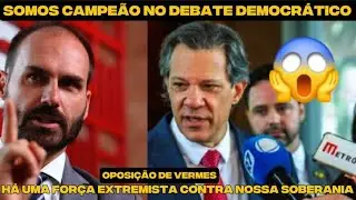 Haddad com urg&ecirc;ncia esclareceu fatos sobre o tarifa&ccedil;o dos EUA incitado por Eduardo Bolsonaro