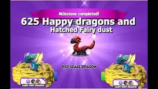 625 Happy Dragons-Dragon Mania Legends | Hatched Fairy Dust Dragon | DML