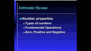 GMAT Math: Arithmetic - GMAT Prep Charlotte Class - Manhattan Elite Prep