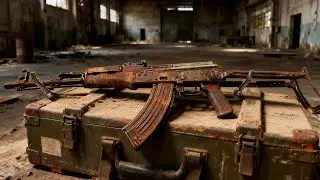 Extreme ASMR: Rusty AK-47 Restoration - From Scrap to 24K Gold Masterpiece