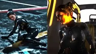 Catsuit and ballet heels