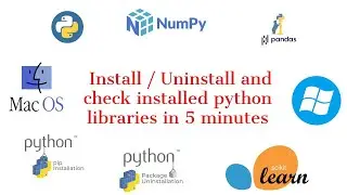 How Install/Uninstall Libraries in Python.