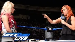 Becky Lynch und Alexa Bliss unterschreiben ihren No Mercy Vertrag: SmackDown LIVE, 20. Sep. 2016