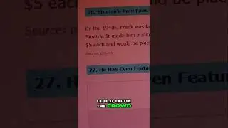 Frank Sinatra's Wildest Secrets  Bizarre Facts Revealed