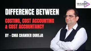 Difference Between Costing, Cost Accounting & Cost Accountancy | Explained Simply