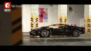 Sembo building block Lamborghini sports car assembly model