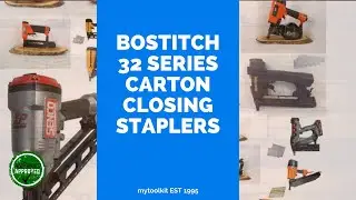 Stanley Bostitch 32 Series Carton Closing Staplers Review and Demonstration