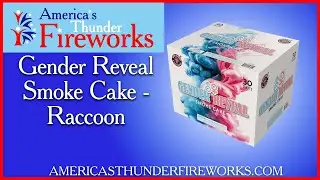 Gender Reveal Smoke Cake Blue