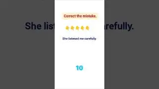 English Quiz✍️ Correct the mistake in this sentence #learnenglishlanguage #englishgrammarquiz.
