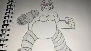 I Drew CeeLo Bear From Teen Titans Go And The Night Begins to Shine 