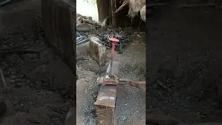 forging# Steel Under Fire -Hard work in✅💯⚒️Every Strike !#shorts #extremehardwork✅🔨#satisfying⛏️