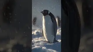 Majestic 3D Penguin 🐧 | Beauty of the Frozen World | 4K Short #Penguin #3DAnimation #Nature #VFx