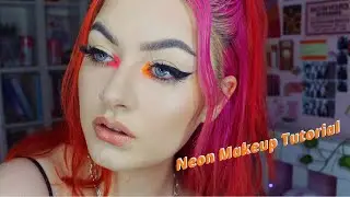 Neon Makeup Tutorial 💗🍊💥✨