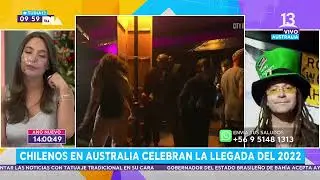 Chilenos en Australia celebran llegada del 2022. Tu Día, 2021.