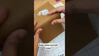 Make an Easter bunny card with cricut! #cricutdubai #cricutmea