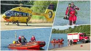 [VERMEINTLICH LEBLOSE PERSON IM HITDORFER SEE] - Wasserrettungseinsatz der Feuerwehr Leverkusen -