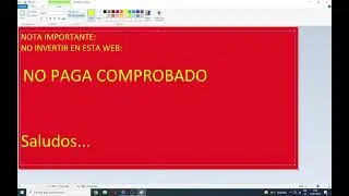 crypto xmaker SCAM, No paga / No invertir en esta Web.