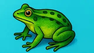 Easy Frog Drawing Step by Step || Frog Drawing Simple || Frog Drawing Easy 