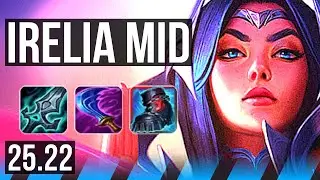 IRELIA vs MEL (MID) | 8 solo kills, 9/1/2, Legendary | KR Diamond | 25.22