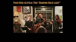 Paco Dvoi Altfolk Trio &ldquo;Dancing Gold Light&rdquo; - LYRIC VIDEO WITH LIVE AUDIO