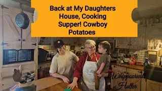 Cowboy Potatoes,  Fried Pork Loin Fritters, Apple Strudel with Puff Pastry 