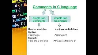 Comments in C programming